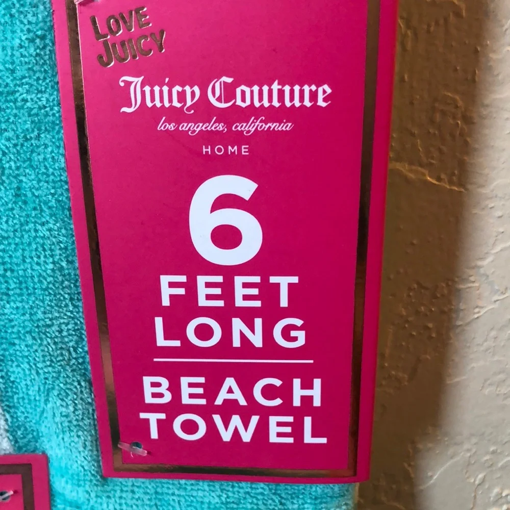 NWT Juicy Couture Beach Towel